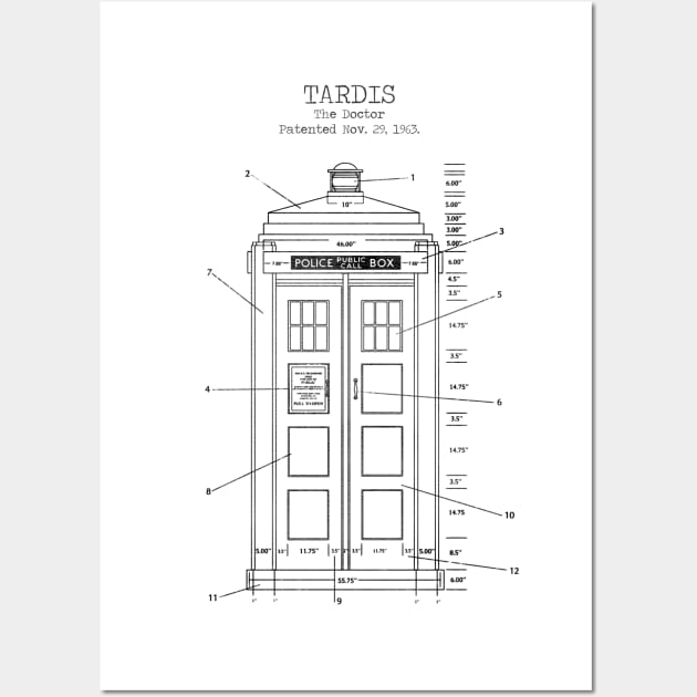 TARDIS Wall Art by Dennson Creative